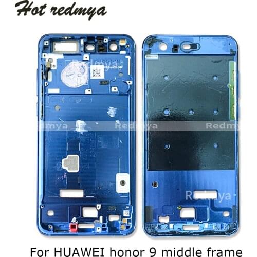For Huawei Honor 9 Middle Frame Bezel Plate Cover For Honor9 Honor 9 Housing Front Frame Faceplate Replacement Parts