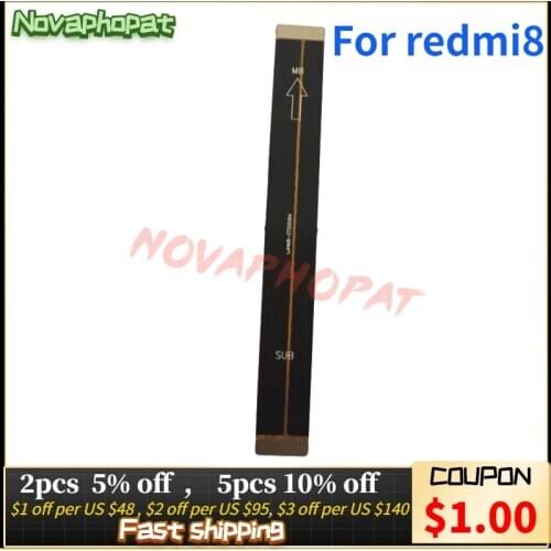 Novaphopat 8A Mainboard Flex For Redmi 8 Motherboard Connect LCD Flex Cable Ribbon + Tracking