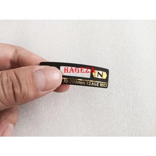 New Original Lens Fuselage Name plate Label Plate 70-200 70-200mm F/2.8G ED VR II 1K088-058 Lens Repair Part