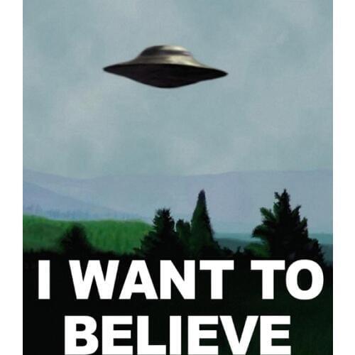 New X Files I Want To Believe TV Poster Print Silk Fabric Print Poster Print Cloth Fabric Wall Poster Custom Satin Poster