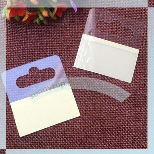 Good quality PVC hang tab 46x50mm with eurohole, 10,000pcs/lot