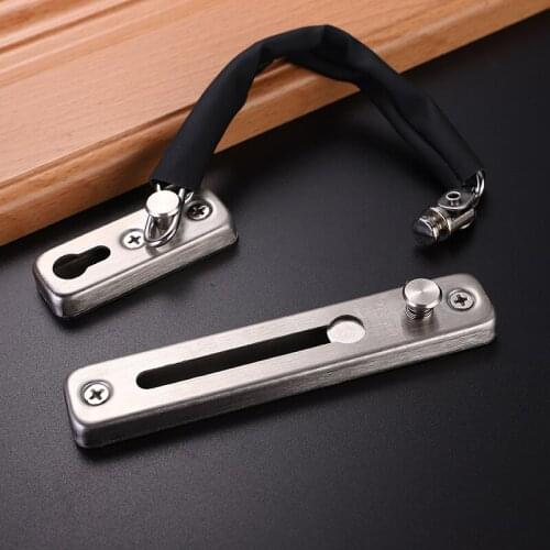 Anti theft chain door chain household door bolt door lock buckle safety lock inner buckle anti lock bolt hole free anti-theft bu