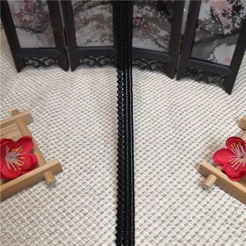 R1867-4 3cm High quality elastic lace embroidery lace sewing lace fabricsBlack lace