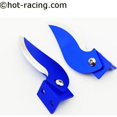 CNC machined adjustable aluminum turn fins for the Traxxas Spartan boat