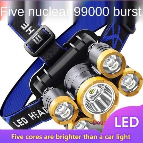 Led light Strong Light Chargable Electric Zoom Long-Range Head-Mounted Flashlight Super Bright Night Fishing Miners Lamp