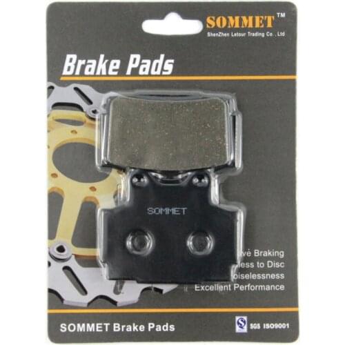 SOMMET Motorcycle Rear Brake Pads Disks 1 pair for Yamaha FZR 400 (All models) (86-89) FZR400 LT104