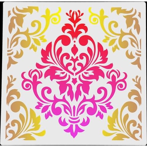 1pc 12*12inch Big Geometry Mandala Round DIY Layering Stencils Painting Scrapbook Coloring Embossing Album Decorative Template