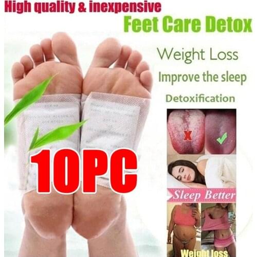 10pc Detox Foot Patch Mask Improve Sleep Slimming Foot Care Feet Stickers Body Health Adhesive Pad Weight Loss