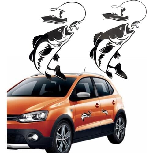 17cmx12cm Fish Decal Car Sticker Fishing Fisherman Hobby Fish Boat Waterproof Sticker