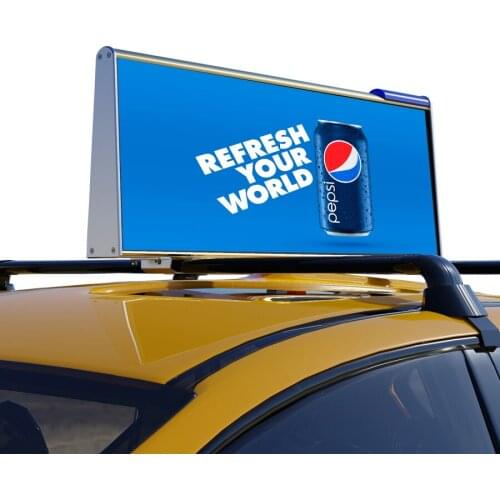 2021 NEW 4G/WIFI/GPS WATERPROOF TAXI TOP LED DISPLAY P2.5 DOUBLE SIDED FULL COLOUR OUTDOOR CAR ROOF ADVERTISING SIGNS LED BANNER