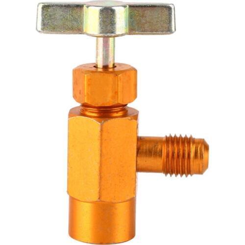 A/C R134a Refrigerant Can Bottle Tap Tapper Opener Connector 1/4" SAE M14 Valve