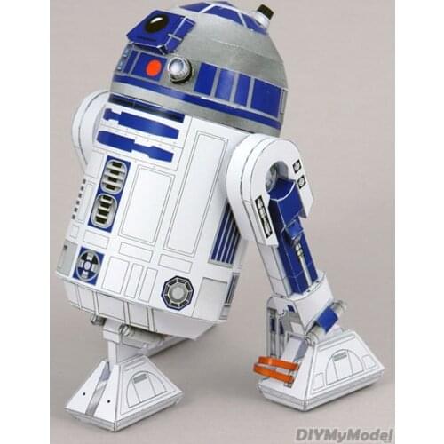 DIYMyModeI 3D Paper Model Skywalker Robot R2-D2 Movie Craft Model DIY Assembled Handmade Toy