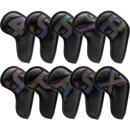 Gradients Number Golf Iron Head Covers Iron Headovers Wedges Covers 4-9 ASPX 10pcs