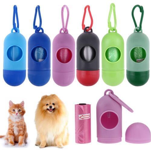 Plastic Bag Dispenser Clean up Bone Shape Carries for dogs Pet Poop Dog Waste Organizer
