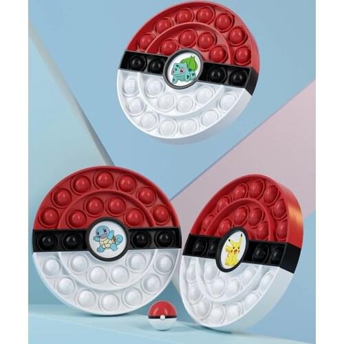 Pokemon Hot Push Bubble Fidget Toys Adult Stress Relief Toy Antistress Soft Squishy Anti-Stress Gift Anti Stress Box