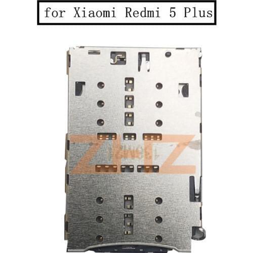 Xiaomi Redmi 5 Plus Card Reader SIM Card Slot Reader Connector Socket Holder Tray Replacement Repair Spare Parts Redmi 5Plus