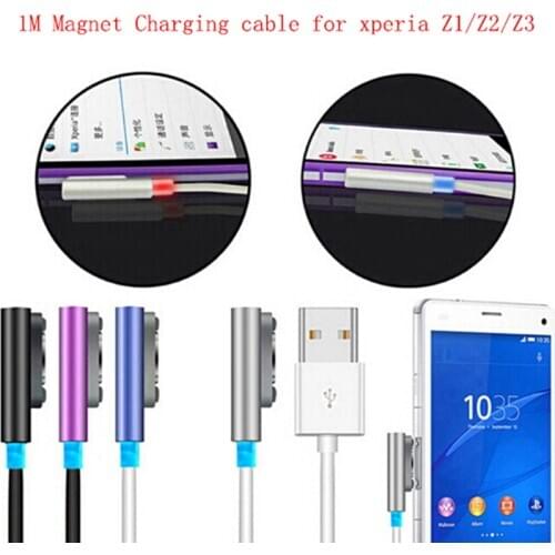 USB Magnetic Charger Magnet Charging Cable For Xperia Z3 Z2 Z1 Mini XL39 L55H L50W High Quality