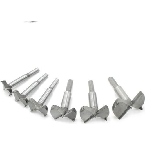 6PCS Woodworking Hole Opener Set Woodworking Punching Tool Furniture Door Hinge Opening 30-60mm