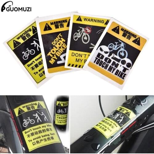4 Types Bicycle Cycling Sticker Mountain Bike Bicycle Sticker Cycling Reflective Safety MTB Fixed Gear Frame Decoration Outdoor