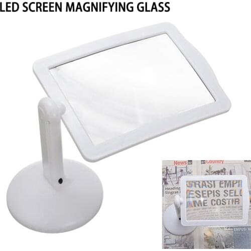 LED Viewer Magnification Reading Magnifier Desk Table Magnifier Reading Lamp Magnifying Glass Dual Use Table Lamp Stand