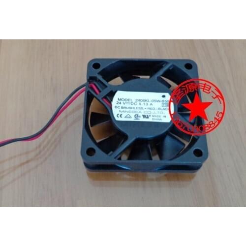NMB-MAT 2406KL-05W-B50 T08 DC 24V 0.13A 60x60x15mm Server Cooling Fan