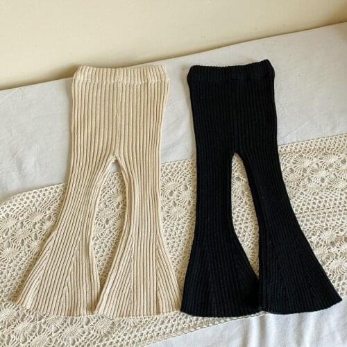 2021 Spring and Autumn New Childrens Clothing Girls' Stretch Knitted Trousers Childrens Trousers Princess Children Pants