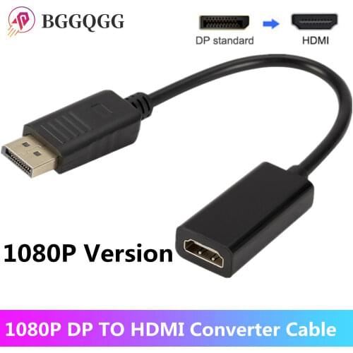 DP to HDMI-compatible Cable Adapter Male To Female For HP/DELL Laptop PC Display Port to 1080P HDMI-com' Cable Adapter Converter