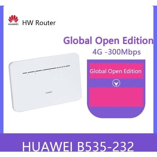 Unlocked Huawei B535-232 4G Router 3 Pro LTE FDD LTE: B1 / B3 / B7 / B8 / B20 / B28 / B32 / B38 Cat7 300Mbps Wireless CPE Router