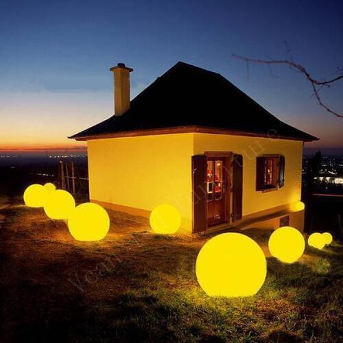 RGB 16 Colors Remote Control Rechargeable Battery Operated Led Glowing Ball lighting Sphere