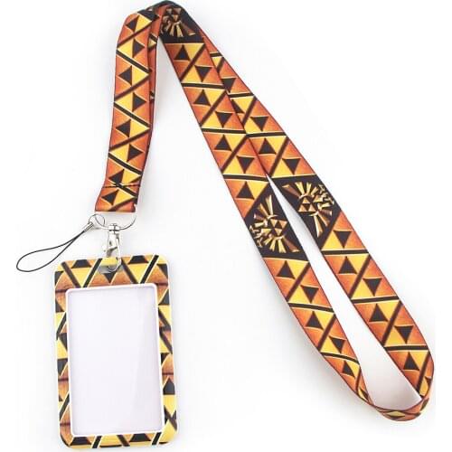 DZ1240 New Game Lanyard Credit Card ID Holder Bag Student Women Travel Bank Bus Business Card Cover Badge