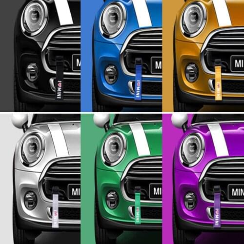 Car Stylish Refitting Rope Decorative Trendy 26cm Towing Bars Hook Sticker For BMW MINI COOPER S F54 F55 F56 F60 R55 R60 CLUBMAN