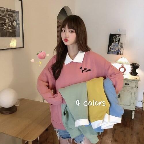 Letter Print Sweatshirta Plus Size Cute Hoodies Women Sweatshirt Pullover Loose Harajuku Sweetshirt for Girls Fashion Clothes