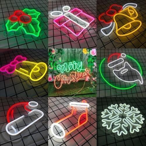 Business store sign Neon Lights Personalized Custom festival atmosphere Flex Led 3D Acrylic Wall Hanging Office Home Décor Light