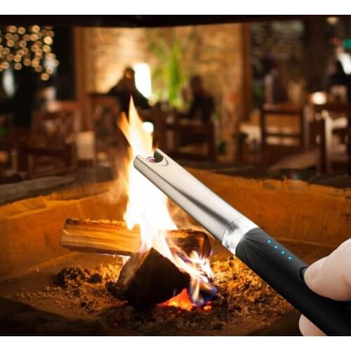 Flameless Electric Arc Lighter USB Rechargeable Candle Lighter Windproof Flameless Plasma Ignition for Camping Hiking Fireworks