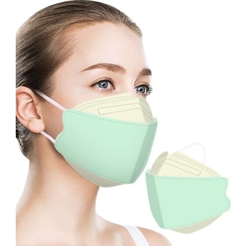 10pc Adult Protective Mask For Face Fashion 4ply Filter Dustproof Pm2.5 Women Men Breathable Mouth Mask Halloween Decoration