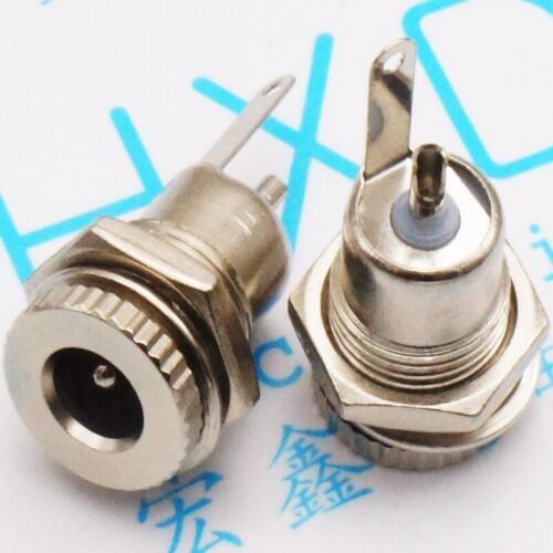 100pcs/lot DC099 all metal power socket connector brass, 2.1