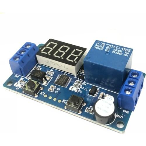DC 12V LED Digital Time Delay Relay Module Timer Relay Time Control Switch Trigger Timing Board PLC Automation Car Buzzer