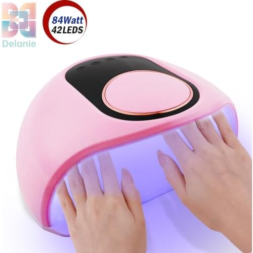 168W Nail Lamp Dual Light UV LED Nail Drying Lamp For Manicure Pedicure Curing All Gel Varnish Nail Salon Lamp With Smart Sensor