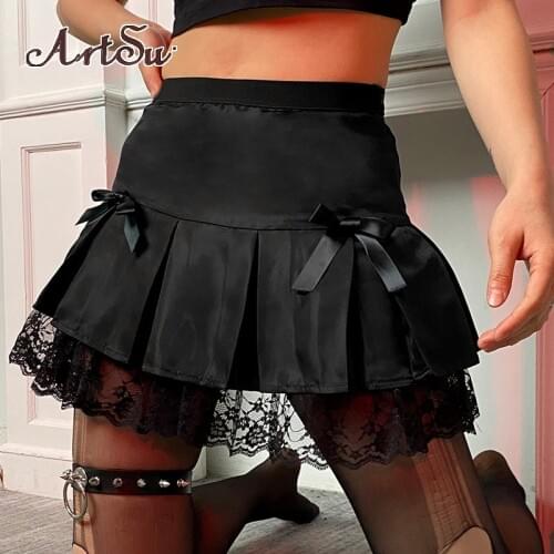 Плиссированная юбка ArtSu China At AliExpress