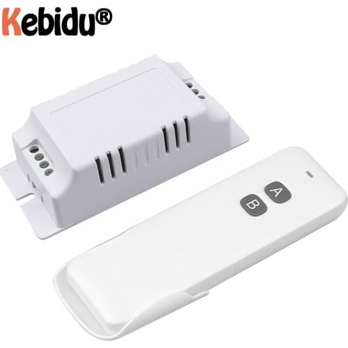 433MHz Wireless Remote Control Switch 2CH RF Relay Receiver With 2 Buttons Controller Transmitter Universal For Garage/Gate