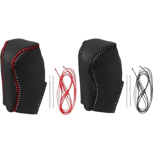 Car Gear Covers for Renault Koleos 2010-2016 Gear Shift Collars Leather Gear Shift Knob Cover Hand-Stitched