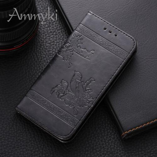AMMYKI 6.0'For zte nubia z11 max case Fine twill texture flip leather phone back cover 6.0'For zte nubia z11 max case