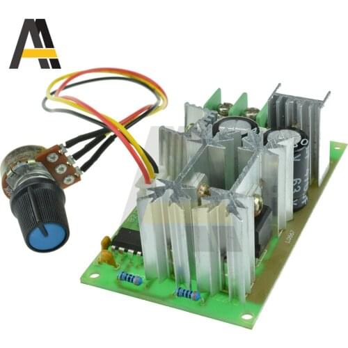 DC10-60V PWM Motor Speed Controller Switch 20A 1200W Current Voltage Regulator High Power Driver Motor Speed Control Module