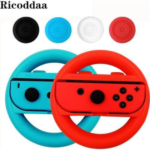 For Nintend Switch ABS Steering Wheel Handle Stand Holder Left Right Joy-Con Joycon For Nintend Switch NS NX Controller Wheels