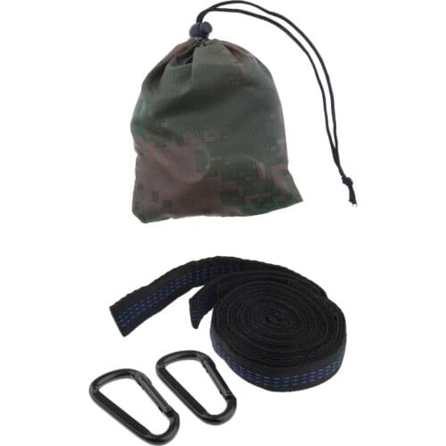 Tree Hammock Straps Hanging Kit 2Pcs Tree Swing Belt + Carabiner + Carry Bag
