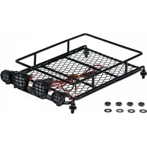 Simulation car roof rack with lights for 1:10 AXIAL Wrangler Tamiya CC01 SCX10 TRAXXAS TRX4