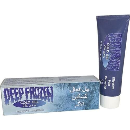 100g Deep Heat Ice Gel Cold Therapy Pain Relief Cream Muscular Aches Strains Back Arthritis Rheumatism Pain Shoulder Massage Gel