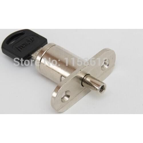 Nickle plated furniture drawer push lock