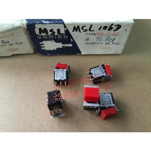 Original new 100% MSL106D seaward switch rocker switch 3pin 2gear 5A 125V