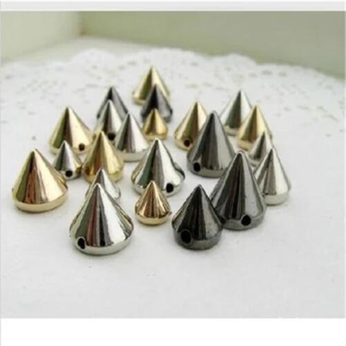 200 Pieces/Lot Handmade Sewing Cusp Bullet Rivet Made Of Plastic Golden And Silver Colors Used For All DIY Handmade Project